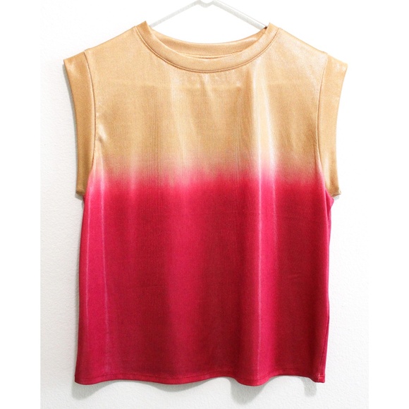 Anthropologie Porridge shiny ombre tee - Picture 1 of 6